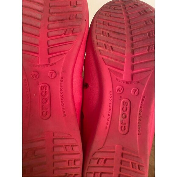 Crocs size 7 Pink Springi Ballet Flats womens shoes - Picture 6 of 7